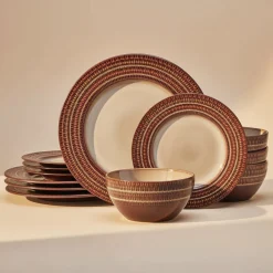 Dinnerware Service For 4|Pfaltzgraff® Skylar 12 Piece Dinnerware Set, Service for 4