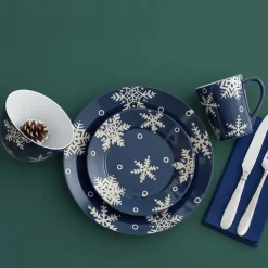 Dinnerware Service For 4|Dinnerware Service For 8|Pfaltzgraff® Snow Flurry Dinnerware Set