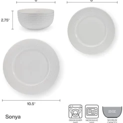 Dinnerware Service For 8|Pfaltzgraff® Sonya 24 Piece Dinnerware Set, Service for 8