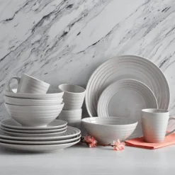Dinnerware Service For 4|Pfaltzgraff® Sophia 16 Piece Dinnerware Set, Service for 4