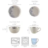 Dinnerware Service For 4|Pfaltzgraff® Southport 16 Piece Dinnerware Set, Service for 4