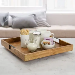 Lazy Susans|Gourmet Basics® Square Lazy Susan Serving Tray