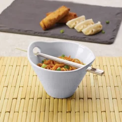 Pasta Bowls|Studio Nova Noodle Bowl with Chopsticks