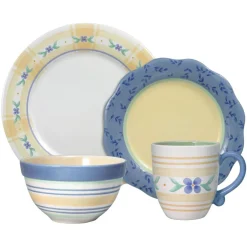 Dinnerware Service For 4|Dinnerware Service For 8|Pfaltzgraff® Summer Breeze Dinnerware Set