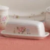 Butter Dishes|Pfaltzgraff® Tea Rose Covered Butter Dish