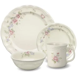 Dinnerware Service For 4|Dinnerware Service For 8|Pfaltzgraff® Tea Rose Dinnerware Set