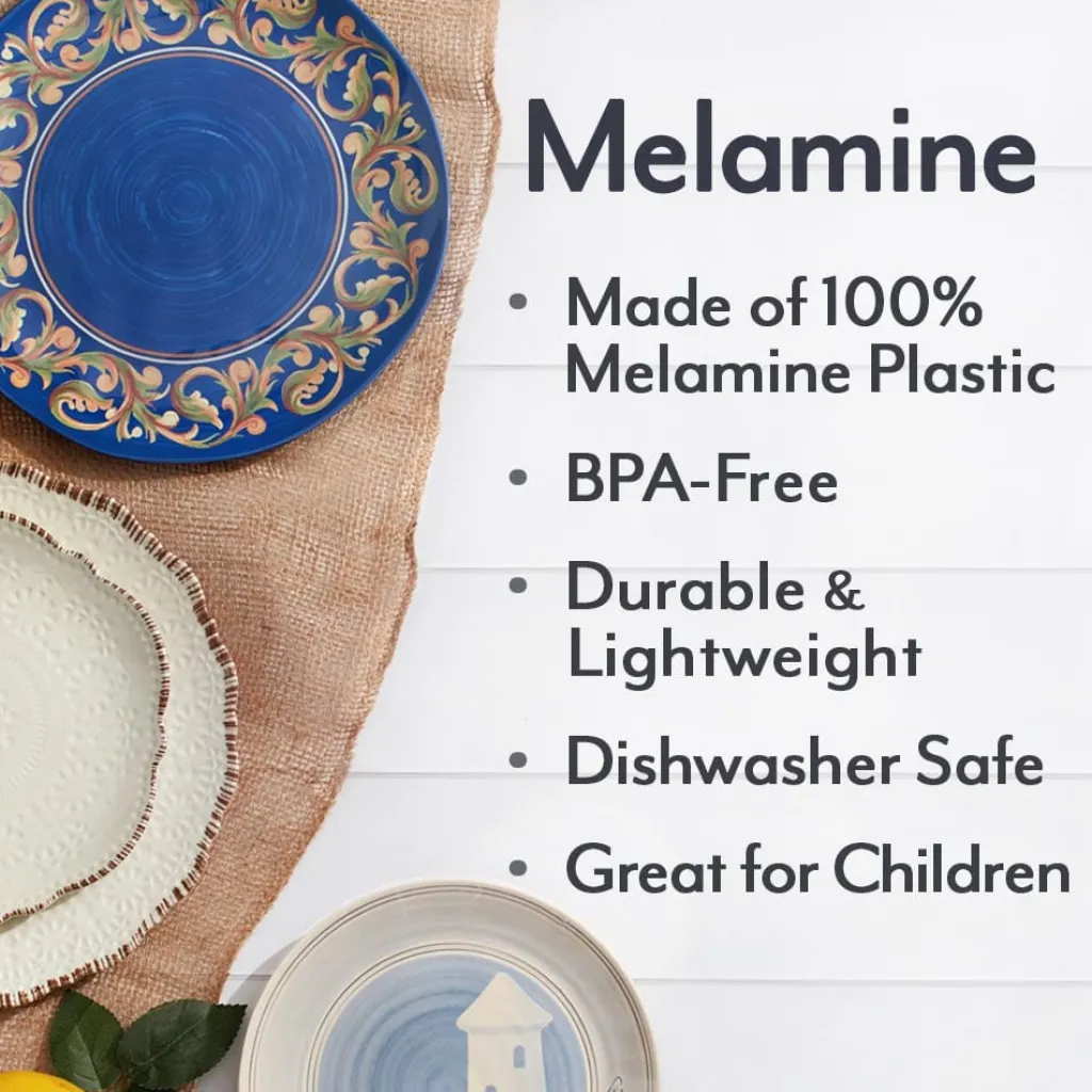Dinnerware Service For 4|Dinnerware Service For 8|Pfaltzgraff® Tea Rose Outdoor Melamine Dinnerware Set
