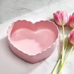 Serve Bowls|Pfaltzgraff® Tea Rose Pink Heart Serve Bowl