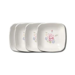Appetizer Plates|Pfaltzgraff® Tea Rose Set of 4 Appetizer Plates