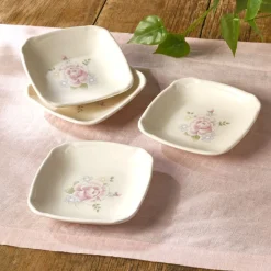 Appetizer Plates|Pfaltzgraff® Tea Rose Set of 4 Appetizer Plates
