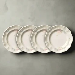 Appetizer Plates|Pfaltzgraff® Tea Rose Set of 4 Dessert Plates