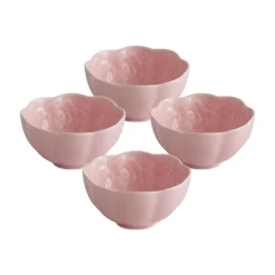 Fruit Bowls|Pfaltzgraff® Tea Rose Set of 4 Pink Fruit Bowls