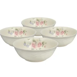 Soup Cereal Bowls|Pfaltzgraff® Tea Rose Set of 4 Super Soup Cereal Bowls