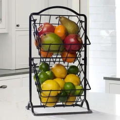 Fruit And Storage Baskets|Gourmet Basics® 2 Tier Hanging Storage Baskets