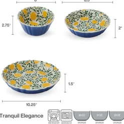 Dinnerware Service For 4|Pfaltzgraff® Tranquil Elegance 12 Piece Dinnerware Bowl Set, Service for 4