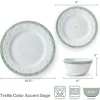 Dinnerware Service For 4|Pfaltzgraff® Trellis Sage Accent 12 Piece Dinnerware Set, Service for 4
