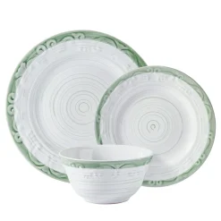 Dinnerware Service For 4|Pfaltzgraff® Trellis Sage Accent 12 Piece Dinnerware Set, Service for 4
