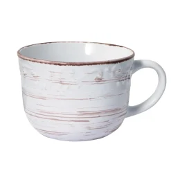 Soup Cereal Bowls|Pfaltzgraff® Trellis White Jumbo Soup Mug