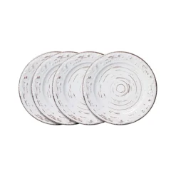 Appetizer Plates|Pfaltzgraff® Trellis White Set of 4 Appetizer Plates