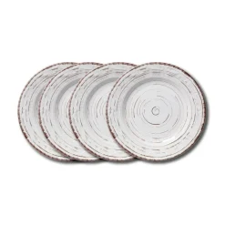 Salad Plates|Pfaltzgraff® Trellis White Set of 4 Salad Plates