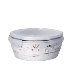Serve Bowls|Pfaltzgraff® Trellis White Storage Bowl with Lid