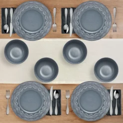 Dinnerware Service For 4|Pfaltzgraff® Valerie 12 Piece Dinnerware Set, Service for 4