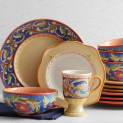 Dinnerware Service For 4|Dinnerware Service For 8|Pfaltzgraff® Villa della Luna® Dinnerware Set