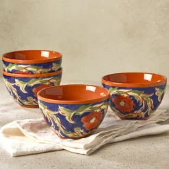 Fruit Bowls|Pfaltzgraff® Villa della Luna® Fleur Set of 4 Fruit Bowls