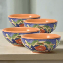 Soup Cereal Bowls|Pfaltzgraff® Villa della Luna® Set of 4 Fleur Soup or Cereal Bowls