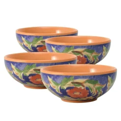 Soup Cereal Bowls|Pfaltzgraff® Villa della Luna® Set of 4 Fleur Soup or Cereal Bowls