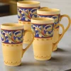 Coffee Mugs|Pfaltzgraff® Villa della Luna® Set of 4 Latte Mugs