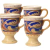 Coffee Mugs|Pfaltzgraff® Villa della Luna® Set of 4 Pedestal Mugs