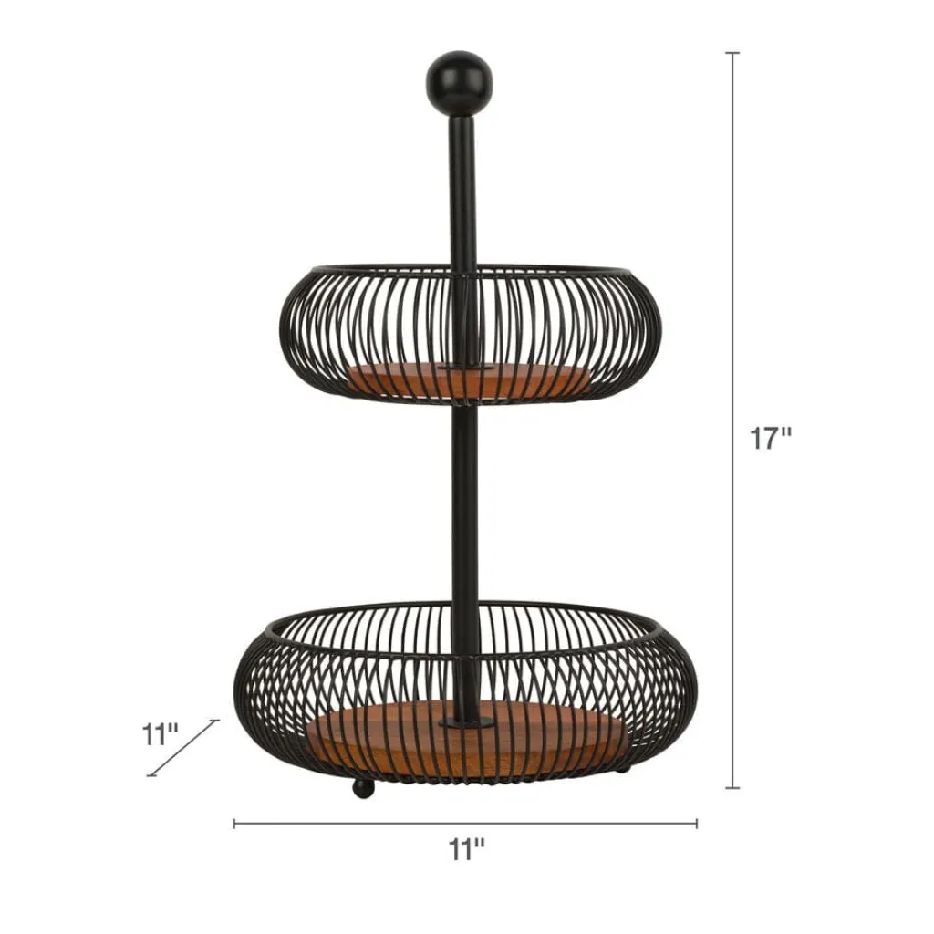 Fruit And Storage Baskets|Gourmet Basics® Westfield 2 Tier Storage Basket