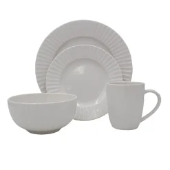 Dinnerware Service For 8|Pfaltzgraff® White Embossed 32 Piece Dinnerware Set, Service for 8