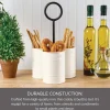 Flatware Caddies|Towle® Living White Flatware Metal Storage Caddy