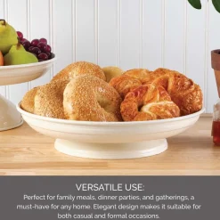 Lazy Susans|Towle® Living White Metal Lazy Susan