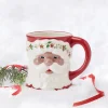 Coffee Mugs|Pfaltzgraff® Winterberry® African American Santa Mug