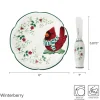 Appetizer Plates|Pfaltzgraff® Winterberry® Cardinal Appetizer Plate with Spreader