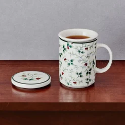 Teacups|Pfaltzgraff® Winterberry® Covered Mug with Tea Infuser