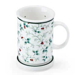 Teacups|Pfaltzgraff® Winterberry® Covered Mug with Tea Infuser