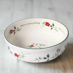 Soup Cereal Bowls|Fruit Bowls|Pfaltzgraff® Winterberry® Merry Everything Candy Bowl