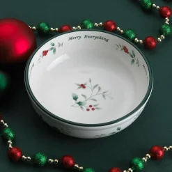 Soup Cereal Bowls|Fruit Bowls|Pfaltzgraff® Winterberry® Merry Everything Candy Bowl
