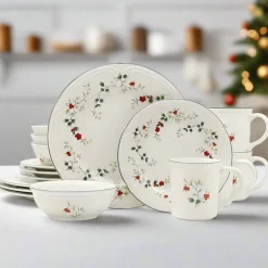 Dinnerware Service For 4|Pfaltzgraff® Winterberry® 16 Piece Dinnerware Set, Service for 4