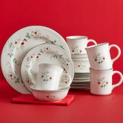 Dinnerware Service For 4|Pfaltzgraff® Winterberry® 16 Piece Dinnerware Set, Service for 4