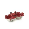 Serve Bowls|Pfaltzgraff® Winterberry® 2 Section Cardinal Serve Bowl
