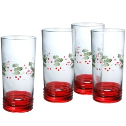 Drinking Glasses|Pfaltzgraff® Winterberry® Set of 4 Cooler Glasses