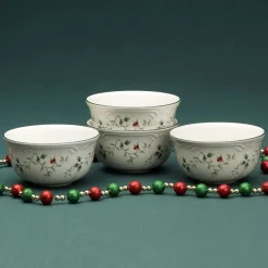Soup Cereal Bowls|Pfaltzgraff® Winterberry® Set of 4 Deep Soup Cereal Bowls
