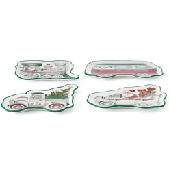 Appetizer Plates|Pfaltzgraff® Winterberry® Set of 4 Figural Appetizer Dessert Plates
