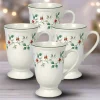 Coffee Mugs|Pfaltzgraff® Winterberry® Set of 4 Footed Mugs