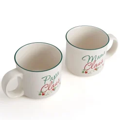 Coffee Mugs|Pfaltzgraff® Winterberry® Set of 2 Mama and Papa Claus Mugs